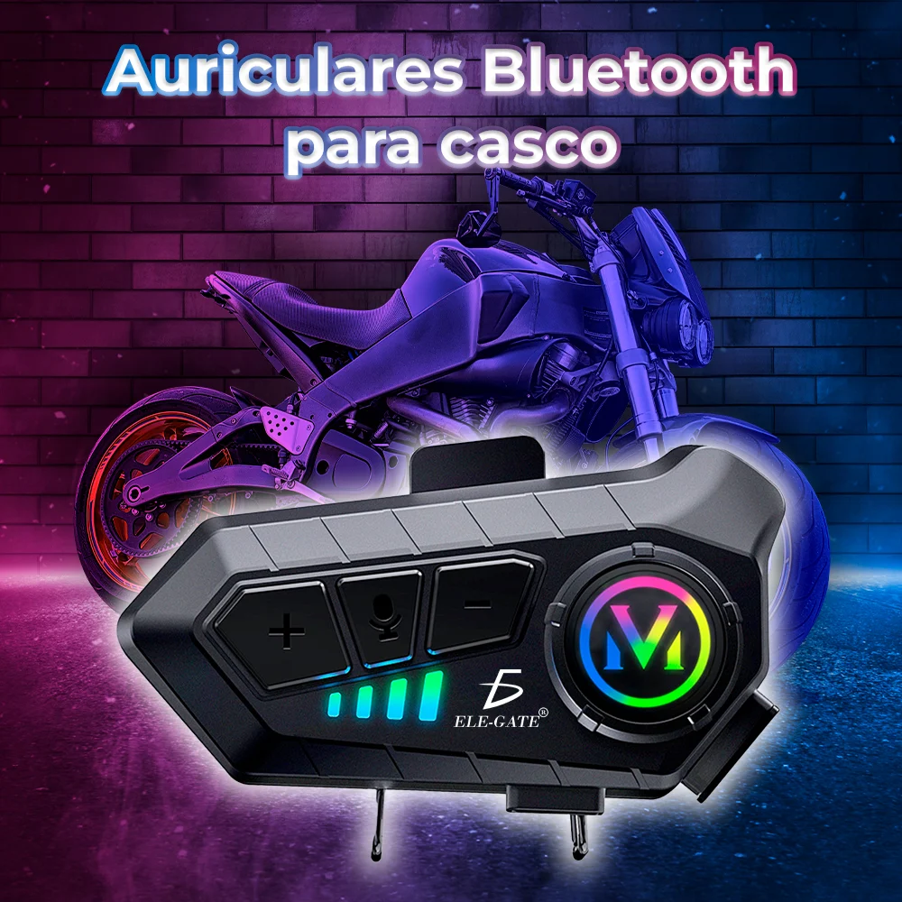 Audífono de comunicación con bluetooth y 2 tipos de micrófonos para m…