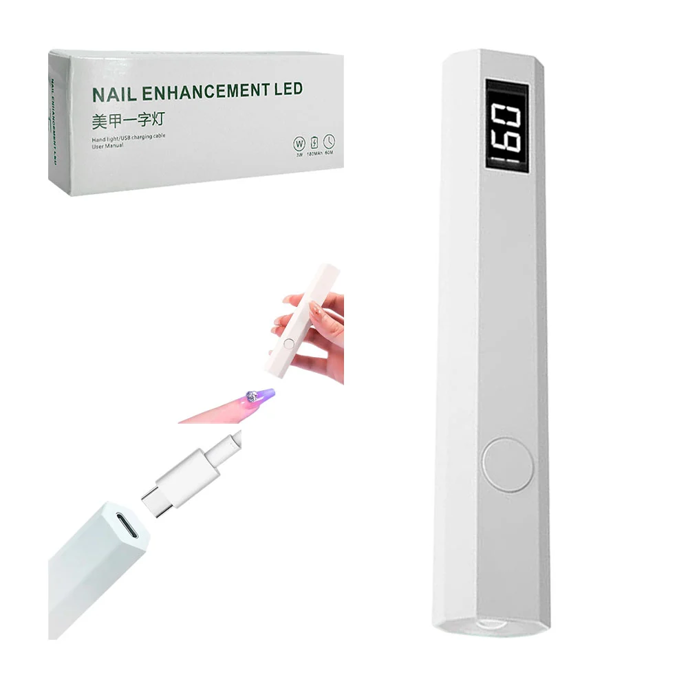 Lámpara portátil para uñas 3w portátil, recargable, variedad de color…