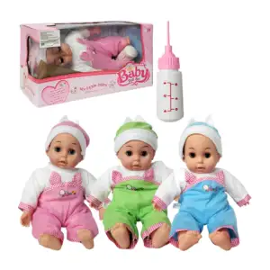 1pza Juguete / muñeca en forma de bebé, con biberón y gorro, modelos …