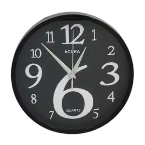 Reloj redondo de 23cm con diseño moderno para pared / fp142