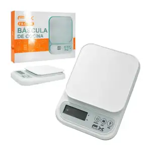 Báscula digital compacta para cocina, de plástico con forma cuadrada …