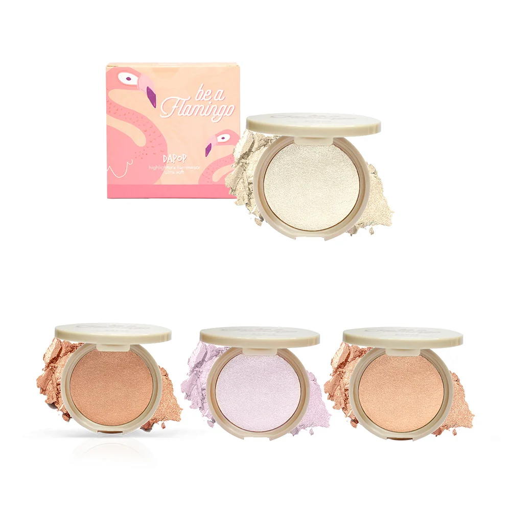 Iluminador dapop be a flamingo en polvo compacto 10g, variedad de ton…