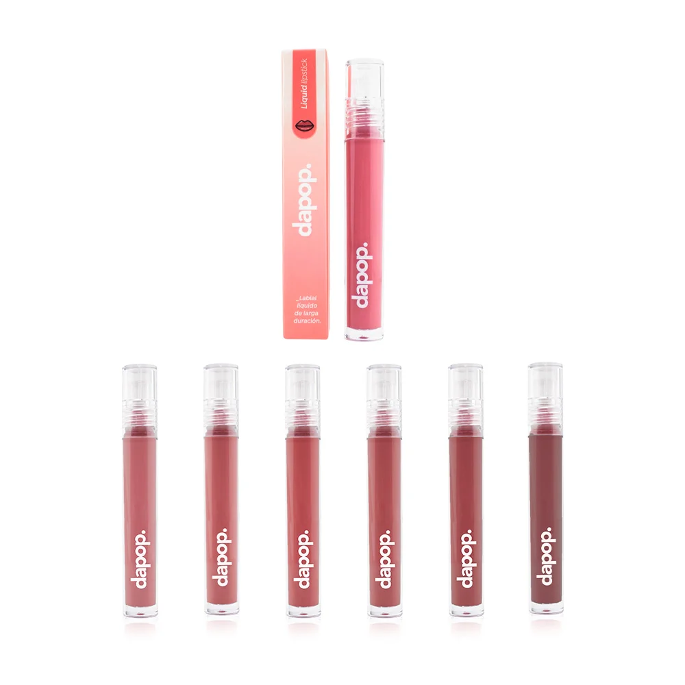 Labial líquido dapop con acabado matte y alta pigmentación 3g, varied…