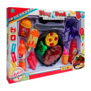 Set de juguete tipo comida y accesorios / play food / cut meat / hwa1…