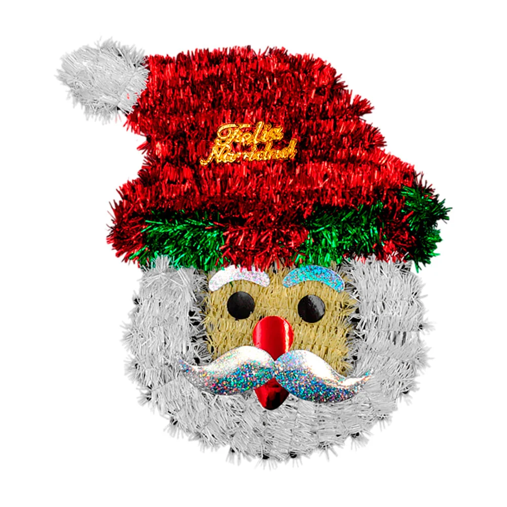 Adorno colgante navideño de escarcha con forma santa claus, 31cm / j3…