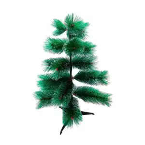 Pino / árbol de navidad artificial en color verde - efecto nevado, 60…