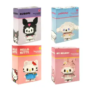 Figura armable con 145pzs de personajes kawaii, variedad de modelos /…