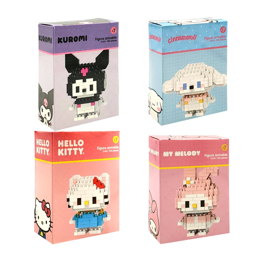 Figura armable con 145pzs de personajes kawaii, variedad de modelos /…