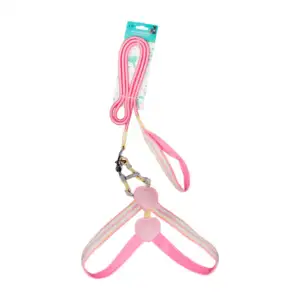Set grande para mascotas con arnés de tela cosida, figuras de corazon…