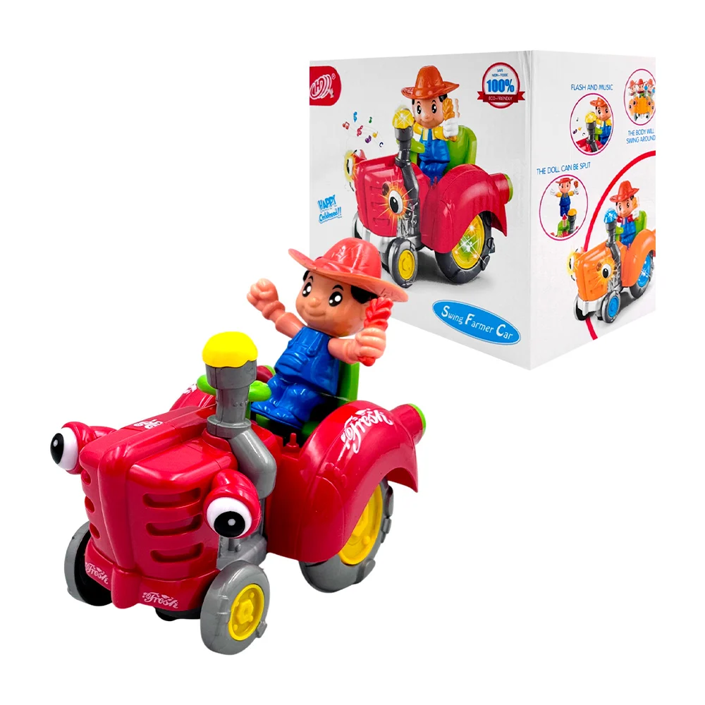 Juguete móvil con luz, música y forma de tractor + muñeco granjero / …
