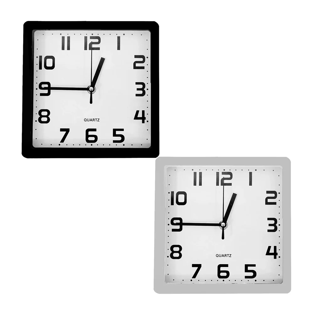Reloj moderno cuadrado para pared, 20x20cm, variedad de colores / ks0…