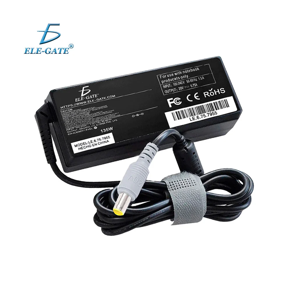 Cargador para laptop compatible con lenovo thinkpad 20v, 135w, 7.9x5.…