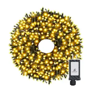 Serie de cable verde con luces navideñas de 10m en tono multicolor + …