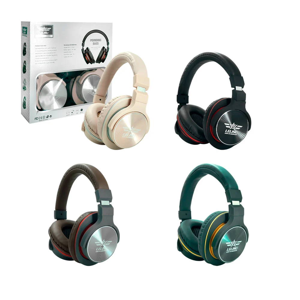 Audifonos lelisu inalámbricos plegables con cancelación de ruido, var…