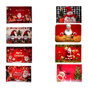 Tapete rectangular con diseño navideño, 60x40cm, variedad de diseños …