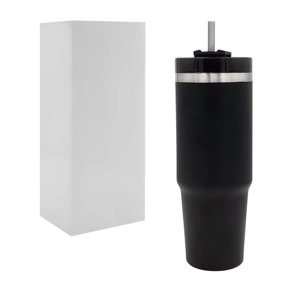 Botella termo de 25cm metálico con tapa, popote de plástico, variedad…