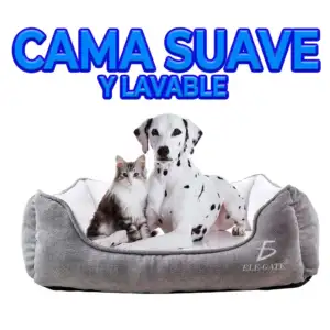 Cama lisa afelpada de esponja suave para mascota, variedad de colores…