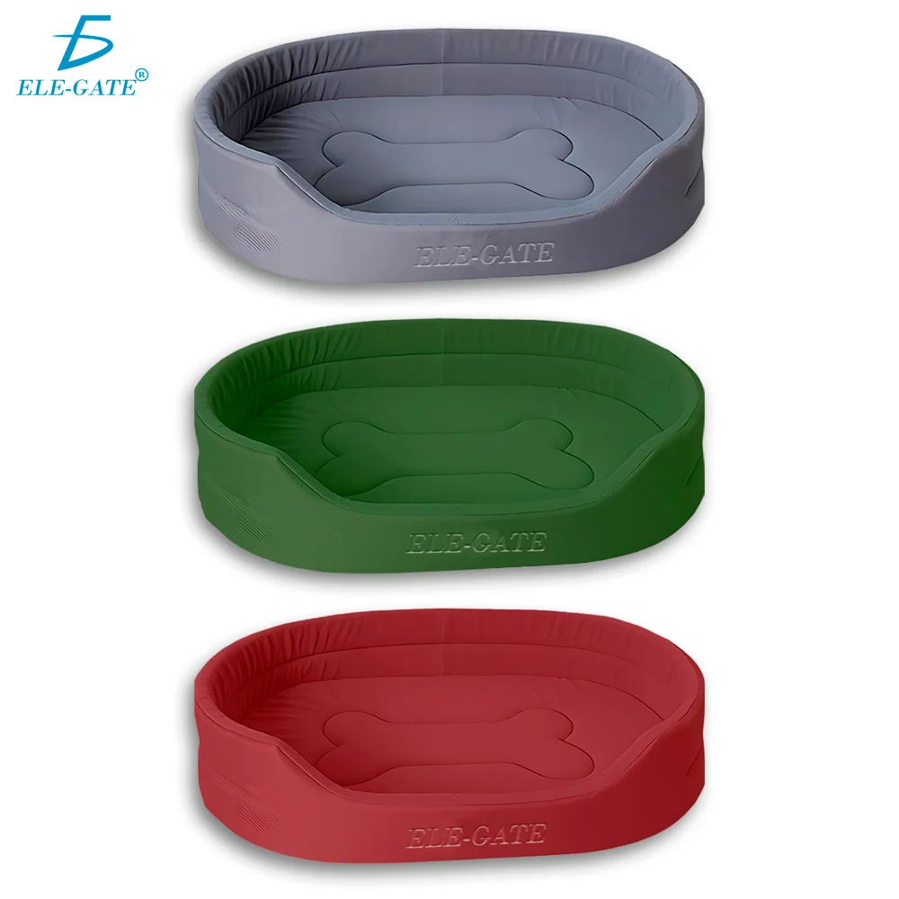 Cama acolchada suave de 50x35x12cm para perro de raza mediana, varied…