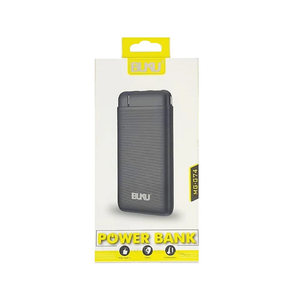 Power bank batería portátil buku de uso rudo con 2 puertos usb y capa…
