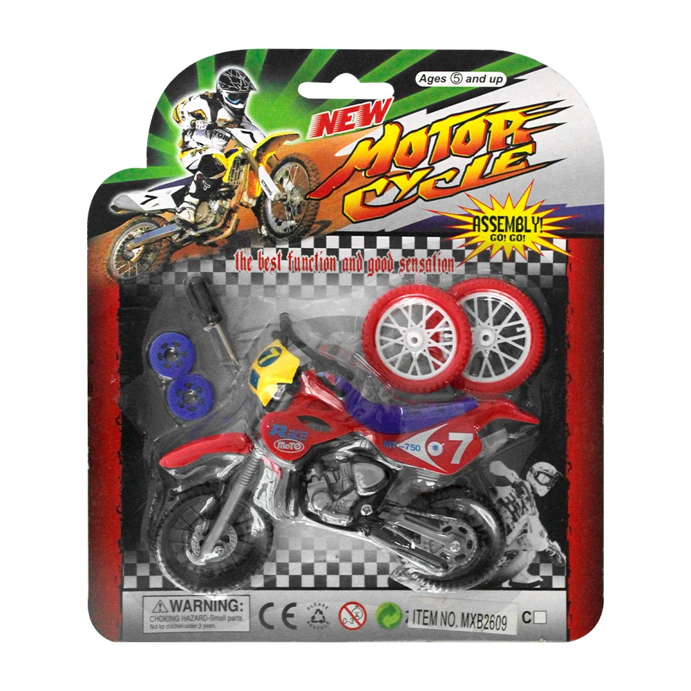 Motocicleta de motocross plástica, de juguete con accesorios intercam…