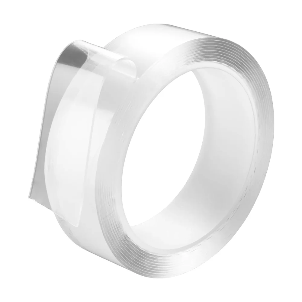 1pza Rollo de cinta adhesiva pequeña, transparente de 1 metro, usos v…