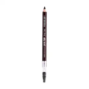 Lápiz para ceja con cepillo pink up en tono brown black, 1g / pkbb03