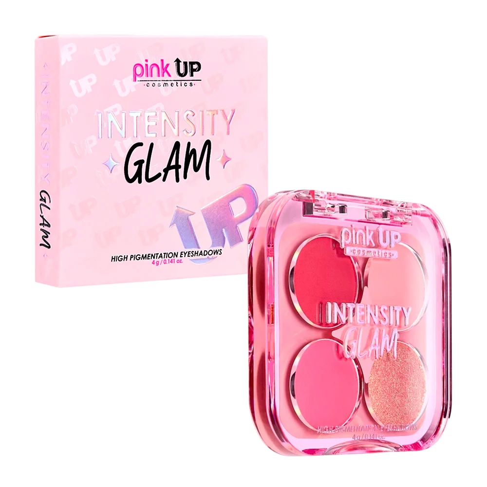 Paleta de sombras pink up con 4 colores intensity glam en tono bloom,…