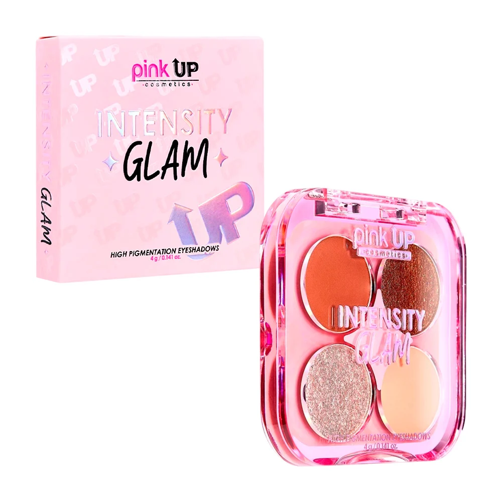 Paleta de sombras pink up con 4 colores intensity glam en tono elegan…