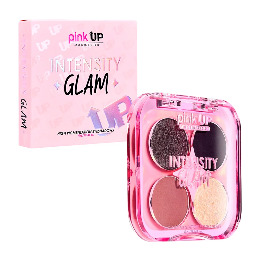 Paleta de sombras pink up con 4 colores intensity glam en tono opulen…