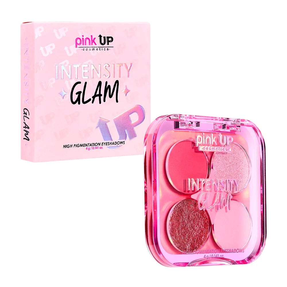 Paleta de sombras pink up con 4 colores intensity glam en tono sereni…