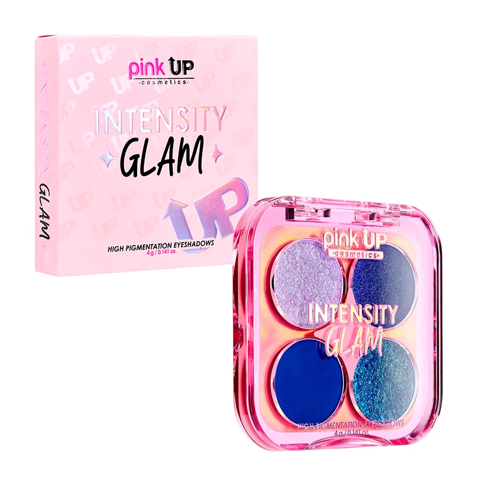 Paleta de sombras pink up con 4 colores intensity glam en tono glamou…
