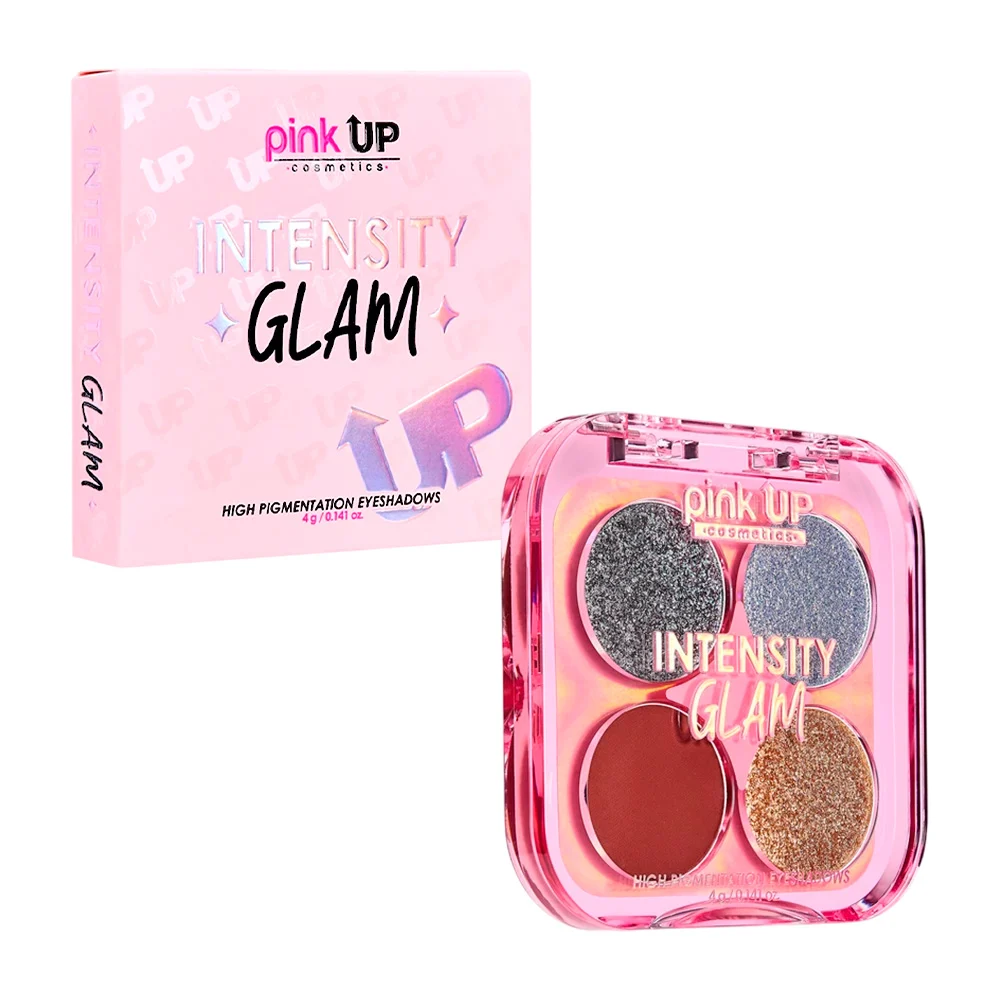 Paleta de sombras pink up con 4 colores intensity glam en tono luxuri…