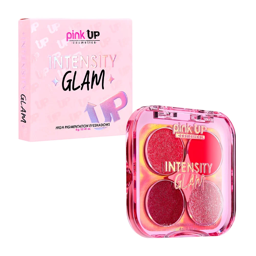 Paleta de sombras pink up con 4 colores intensity glam en tono blosso…
