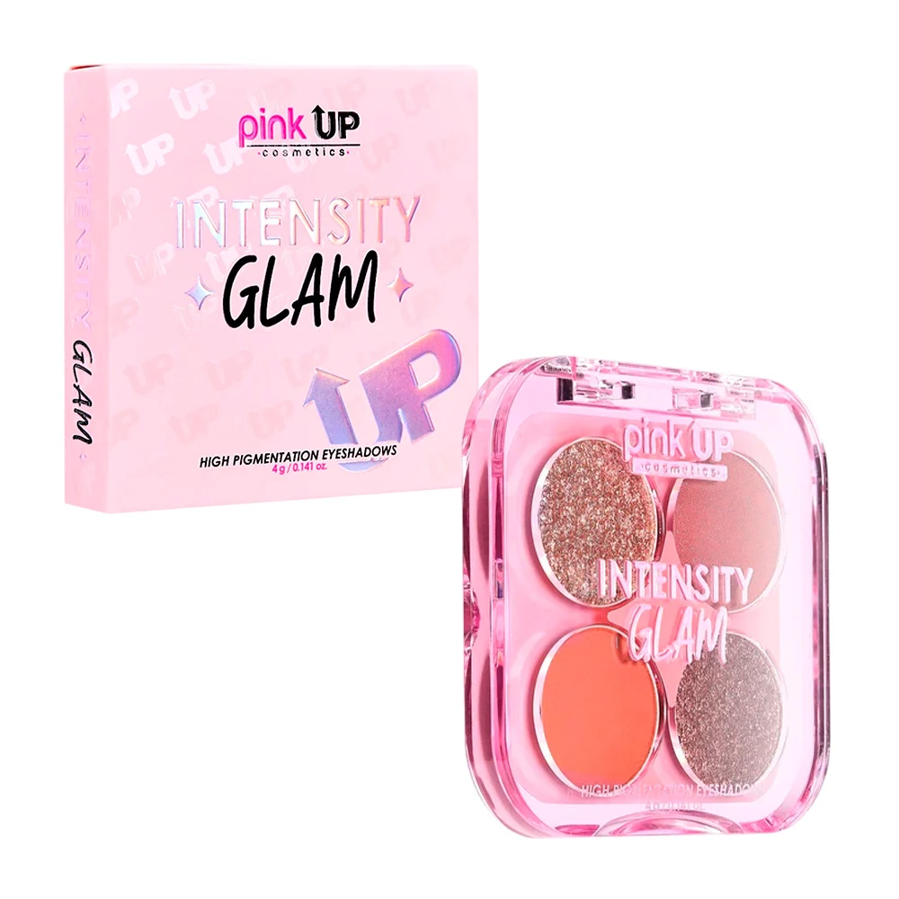Paleta de sombras pink up con 4 colores intensity glam en tono divine…