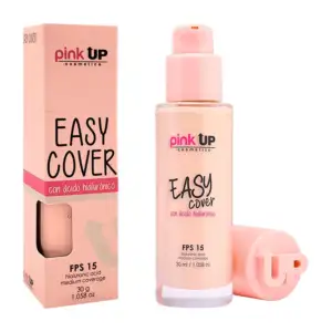 Base de maquillaje pink up con fps 15, cobertura media, tono 200, 30g…