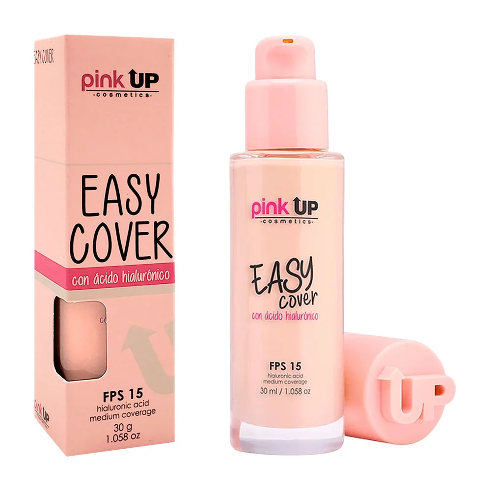 Base de maquillaje pink up con fps 15, cobertura media, tono 200, 30g…