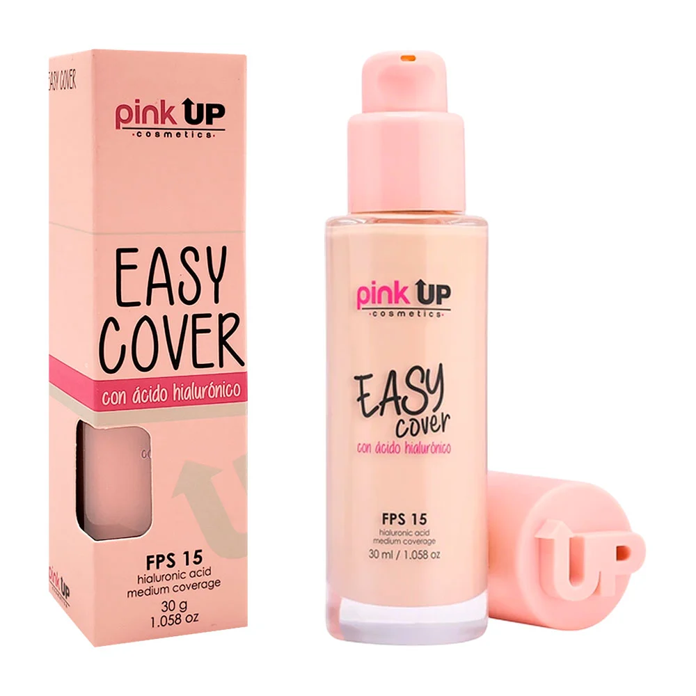 Base de maquillaje pink up con fps 15, cobertura media, tono 300, 30g…