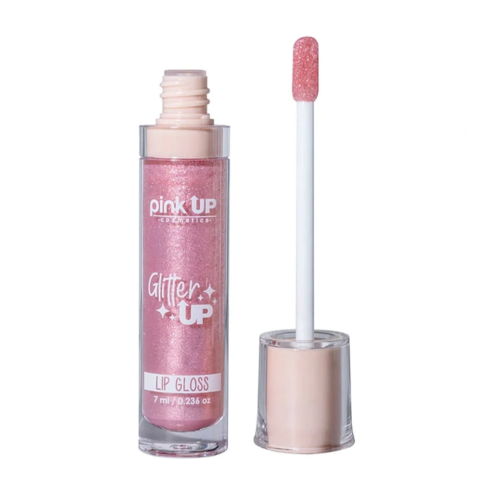 Lip gloss / brillo labial con glitter pink up en tono sparkle, 7ml / …