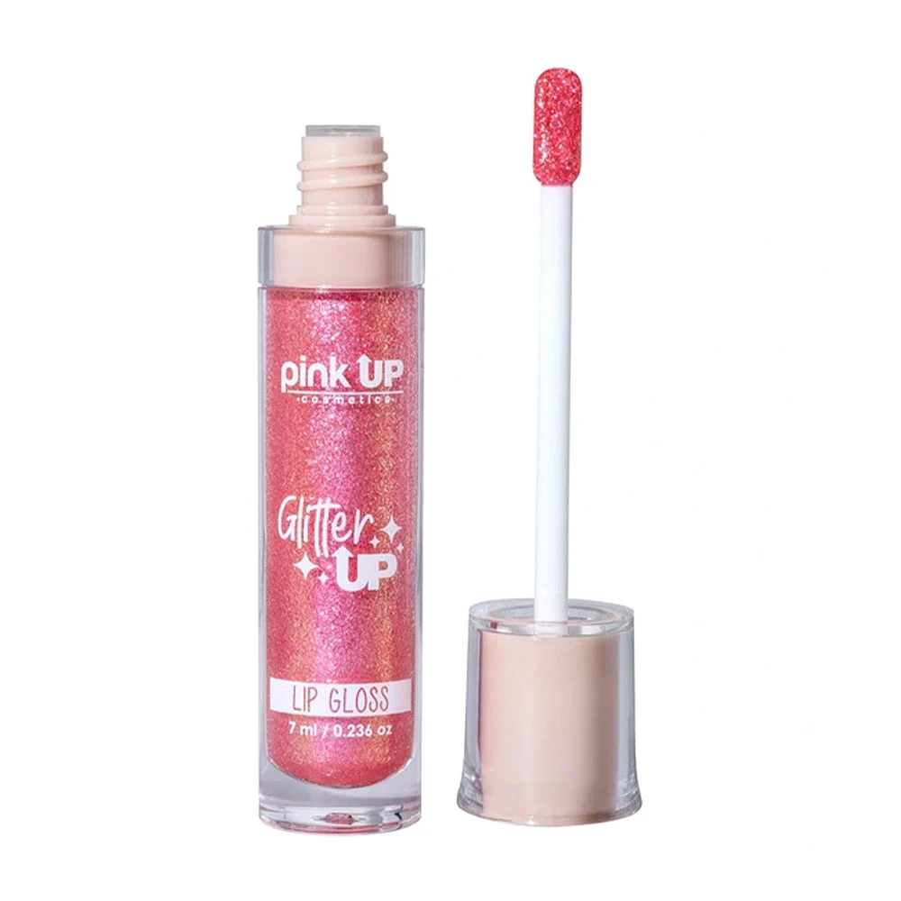 Lip gloss / brillo labial con glitter pink up en tono star dust, 7ml …