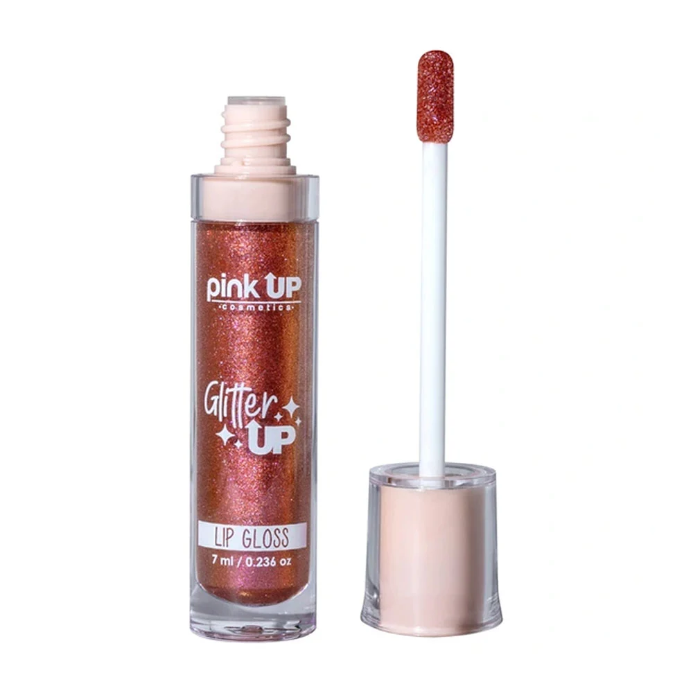 Lip gloss / brillo labial con glitter pink up en tono fairy dust, 7ml…