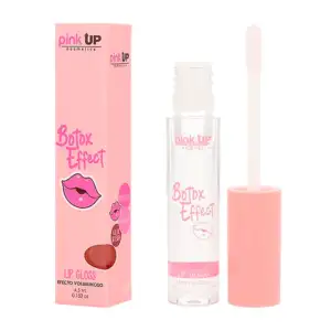 Lip gloss pink up efecto botox en tono glass, 4.5ml / pklgb01