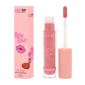 Lip gloss pink up efecto botox en tono nude, 4.5ml / pklgb07