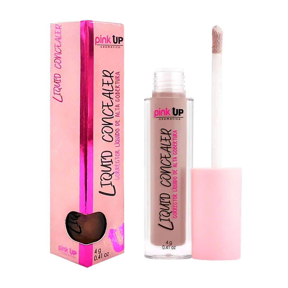 Corrector líquido pink up alta cobertura en tono hazel gray, 4g / pkl…