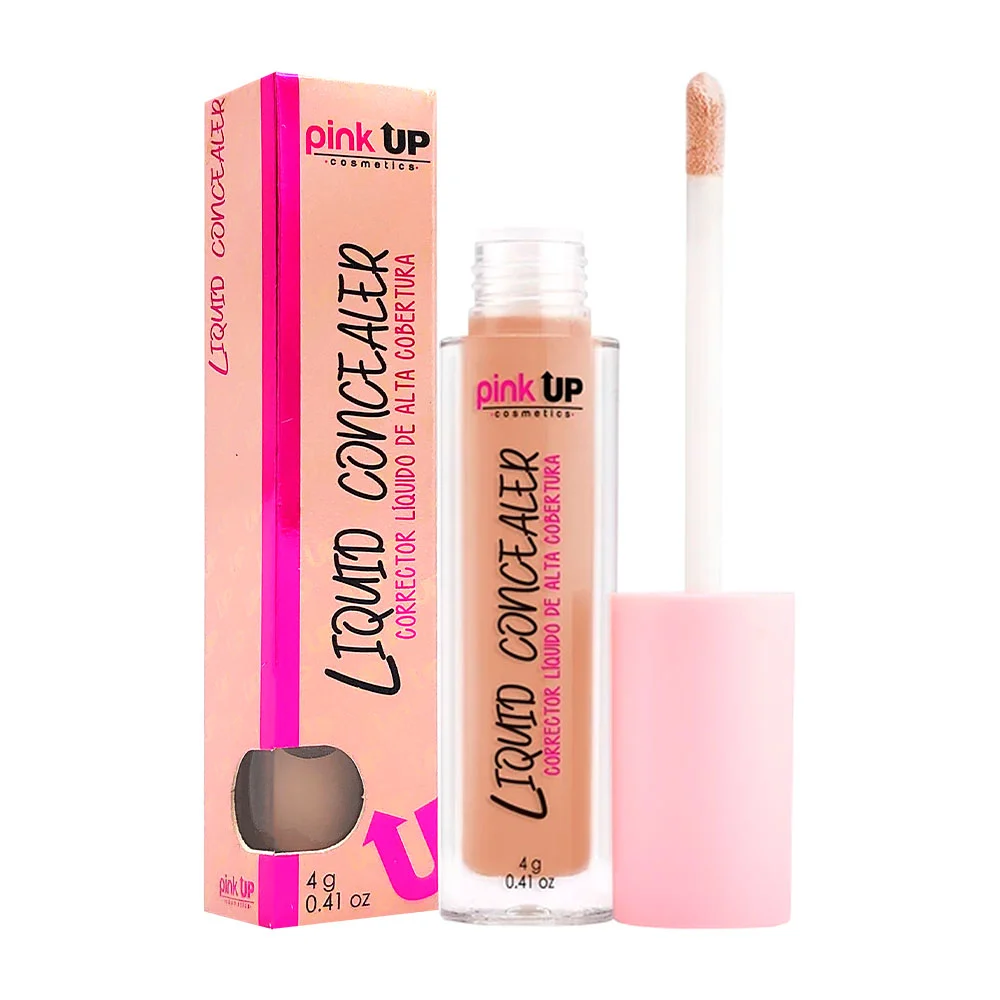 Corrector liquido pink up de alta cobertura en tono medium, 4g / pkll…
