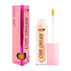 Corrector líquido pink up alta cobertura en tono yellow, 4g / pkllc700