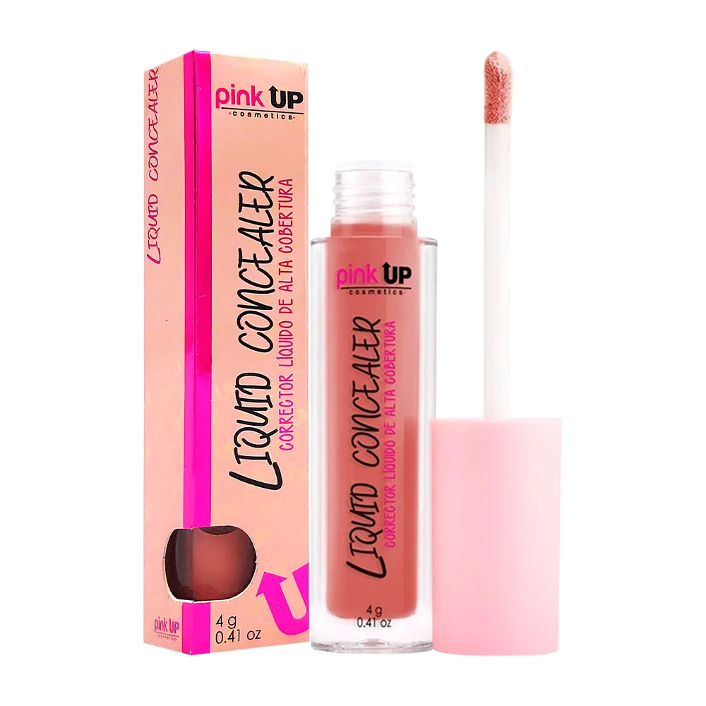 Corrector liquido pink up de alta cobertura en tono orange, 4g / pkll…