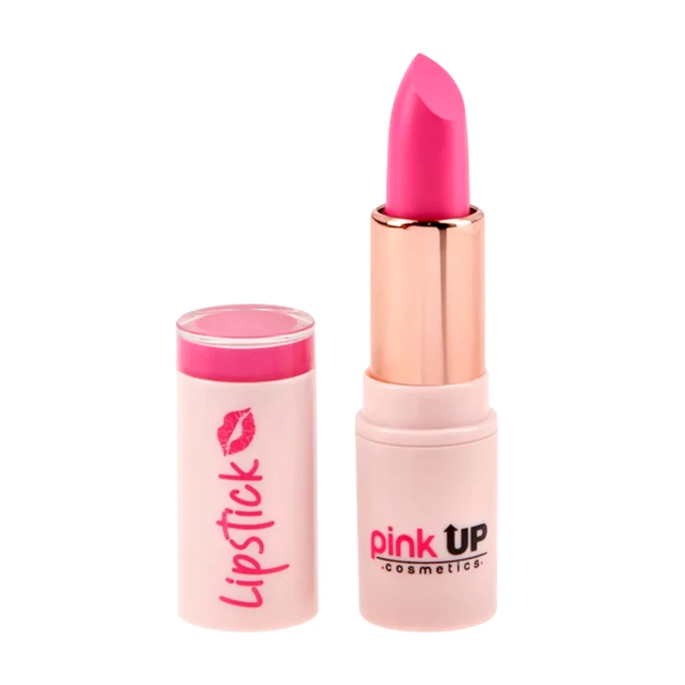 Labial lipstick pink up en barra retráctil en tono pink, 3.6g / pklp11