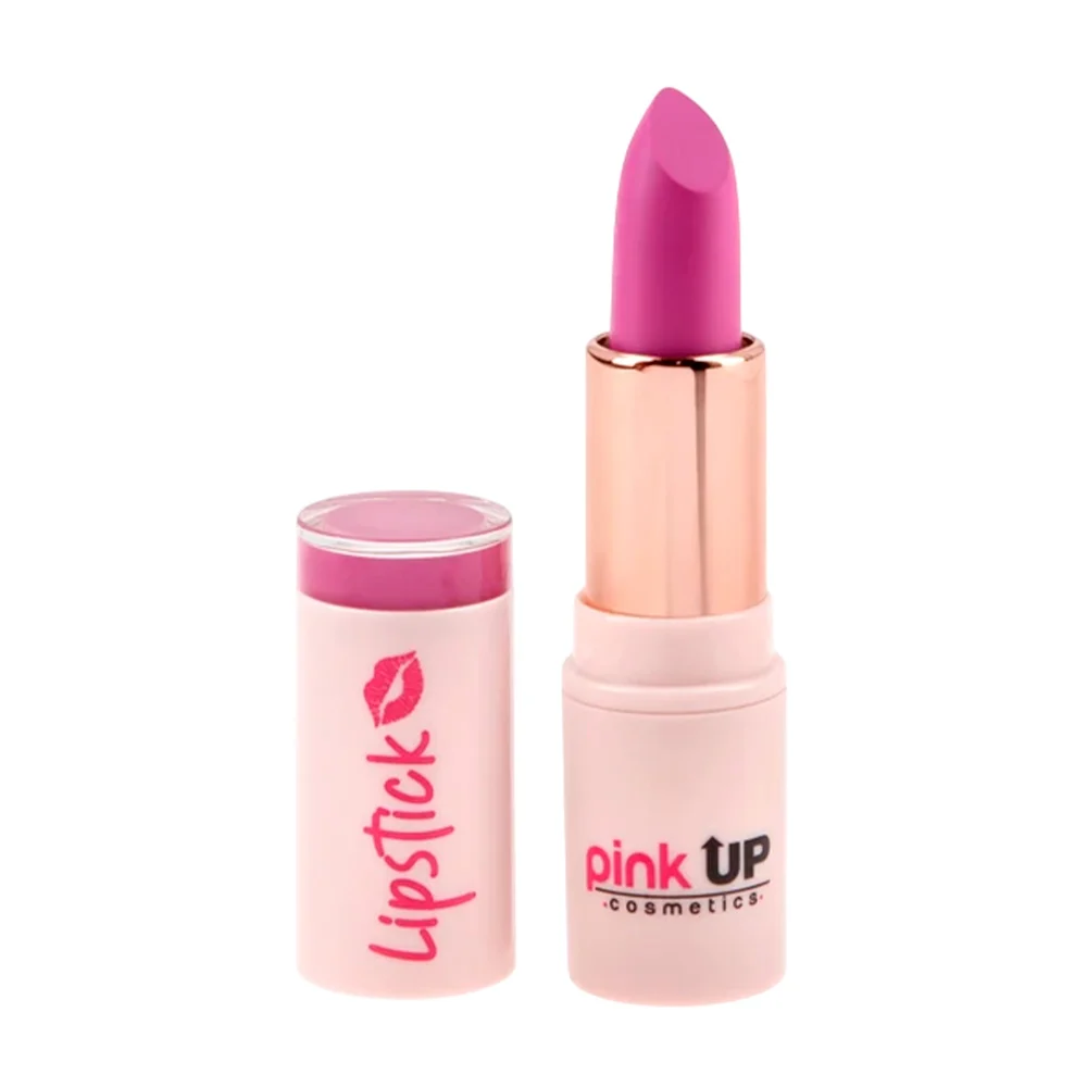 Labial lipstick pink up en barra retráctil en tono magenta, 3.6g / pk…