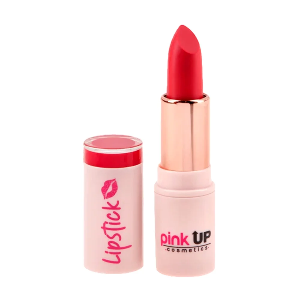 Labial lipstick pink up en barra retráctil en tono flame, 3.6g / pklp…
