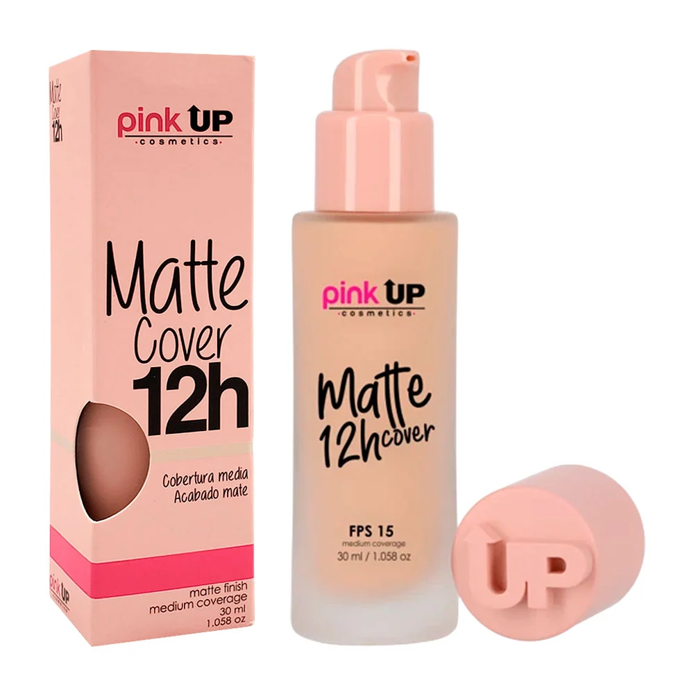 Base de maquillaje pink up con fps 15, cobertura media, tono 400, 30g…